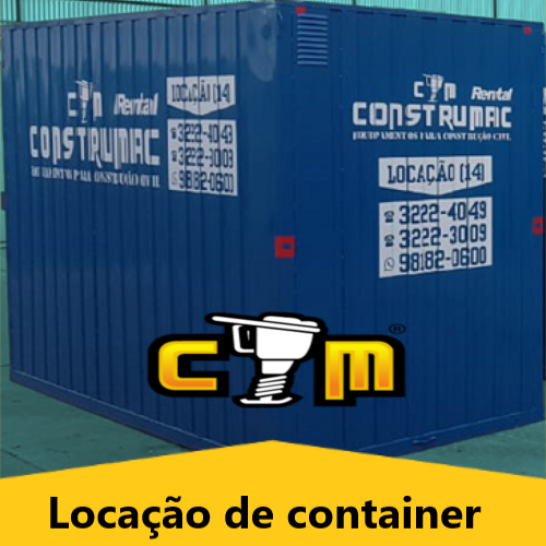 Construmac Rental banner container quadrado